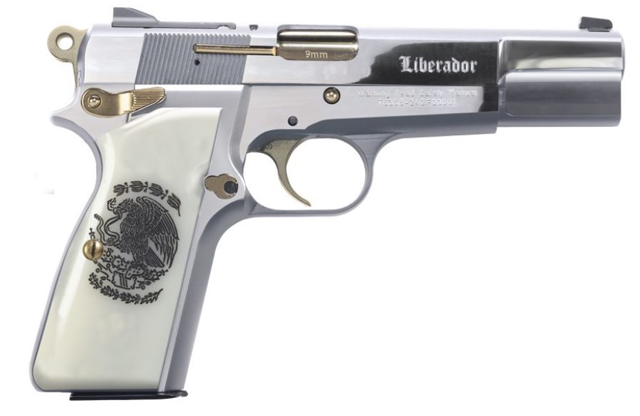 GIRSAN MC P35 CAL LIBERADOR 9MM 4.87IN BARREL 10RD MEXICAN EAGLE GRIPS CA COMPLIANT 390458 - 556 Black Friday Promotion